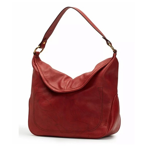 Frye Handbags - FRYE | Campus Rivet Leather Hobo Bag